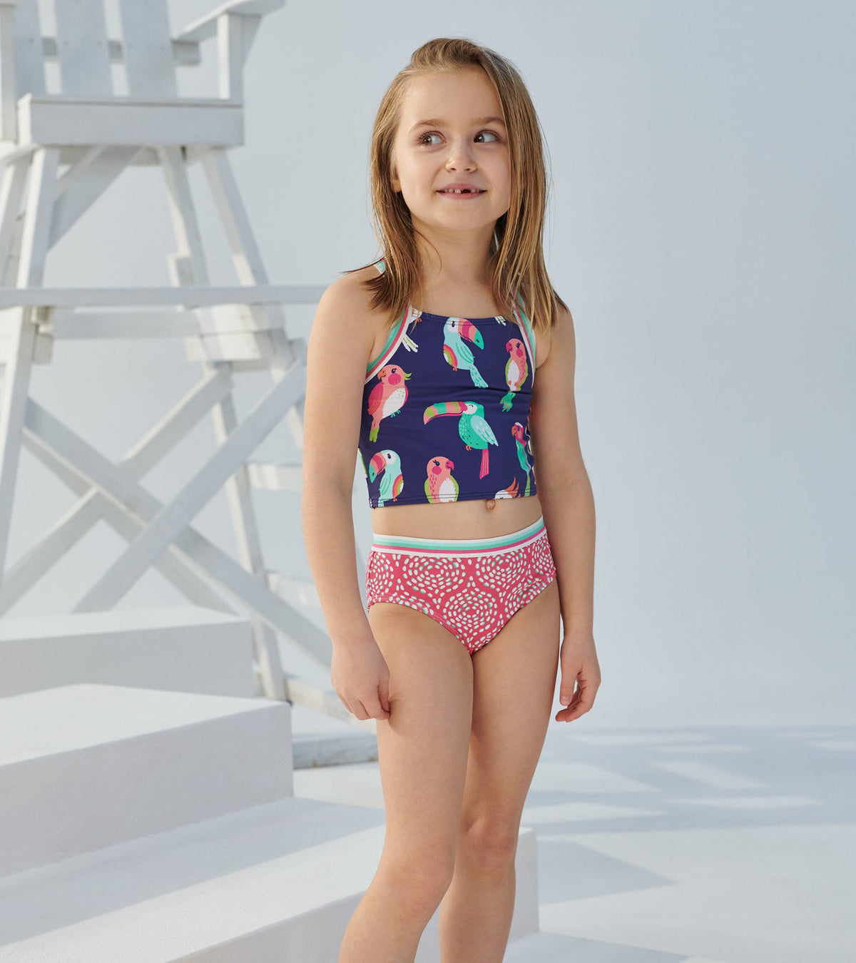 Tropical Birds Tankini Set | Hatley Discount Girls