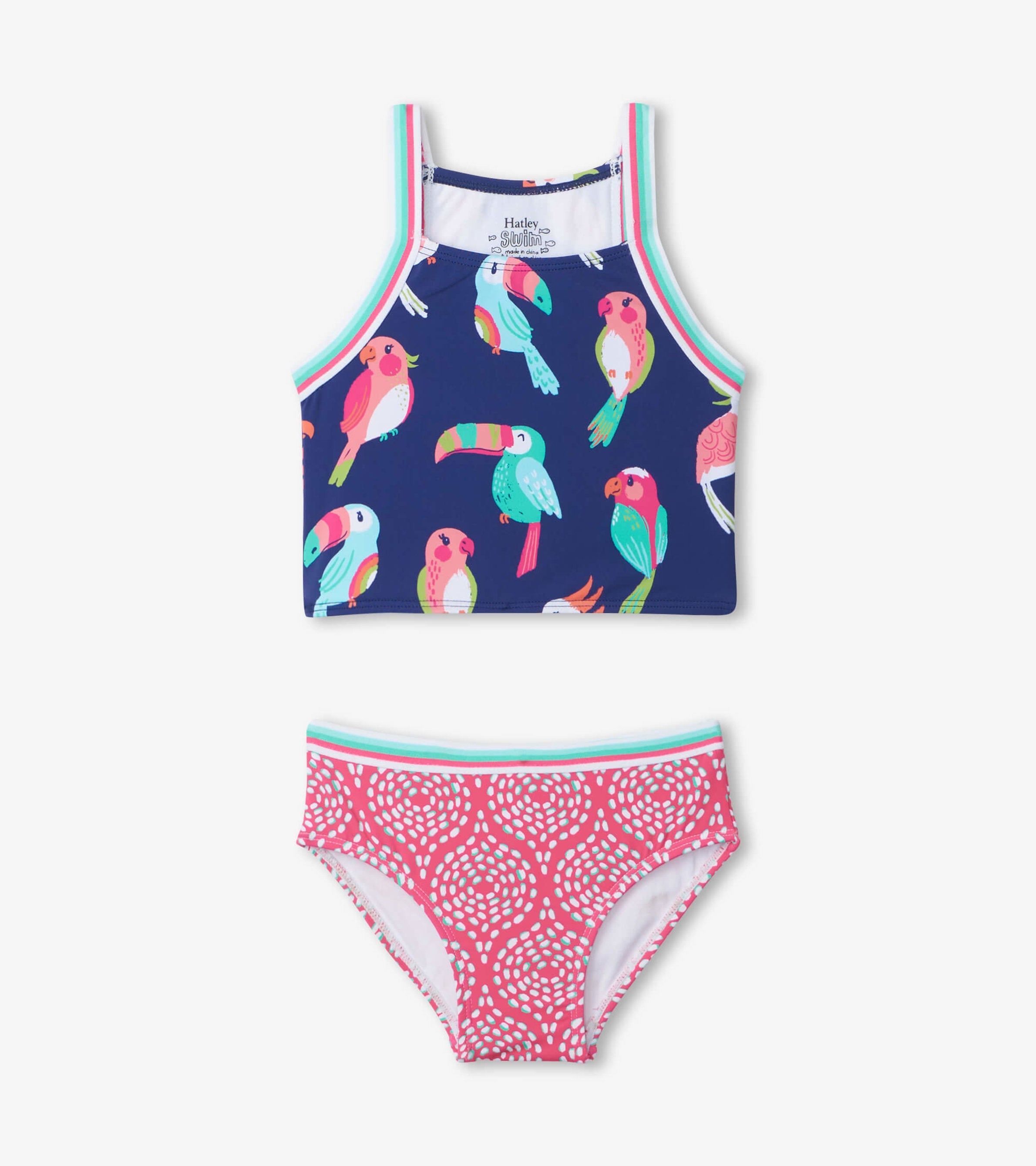 Tropical Birds Tankini Set | Hatley Discount Girls