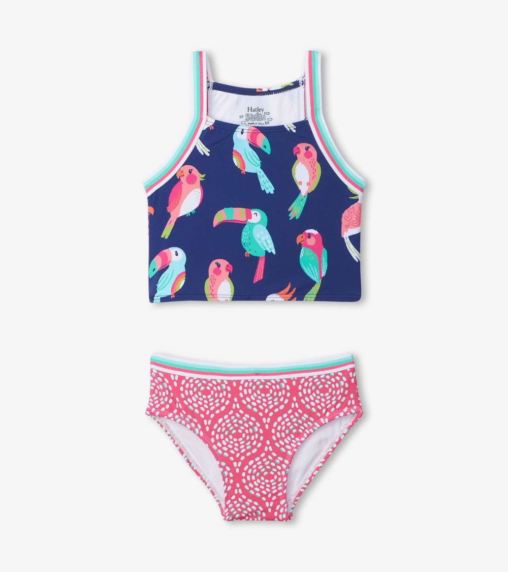 Tropical Birds Tankini Set | Hatley Discount Girls