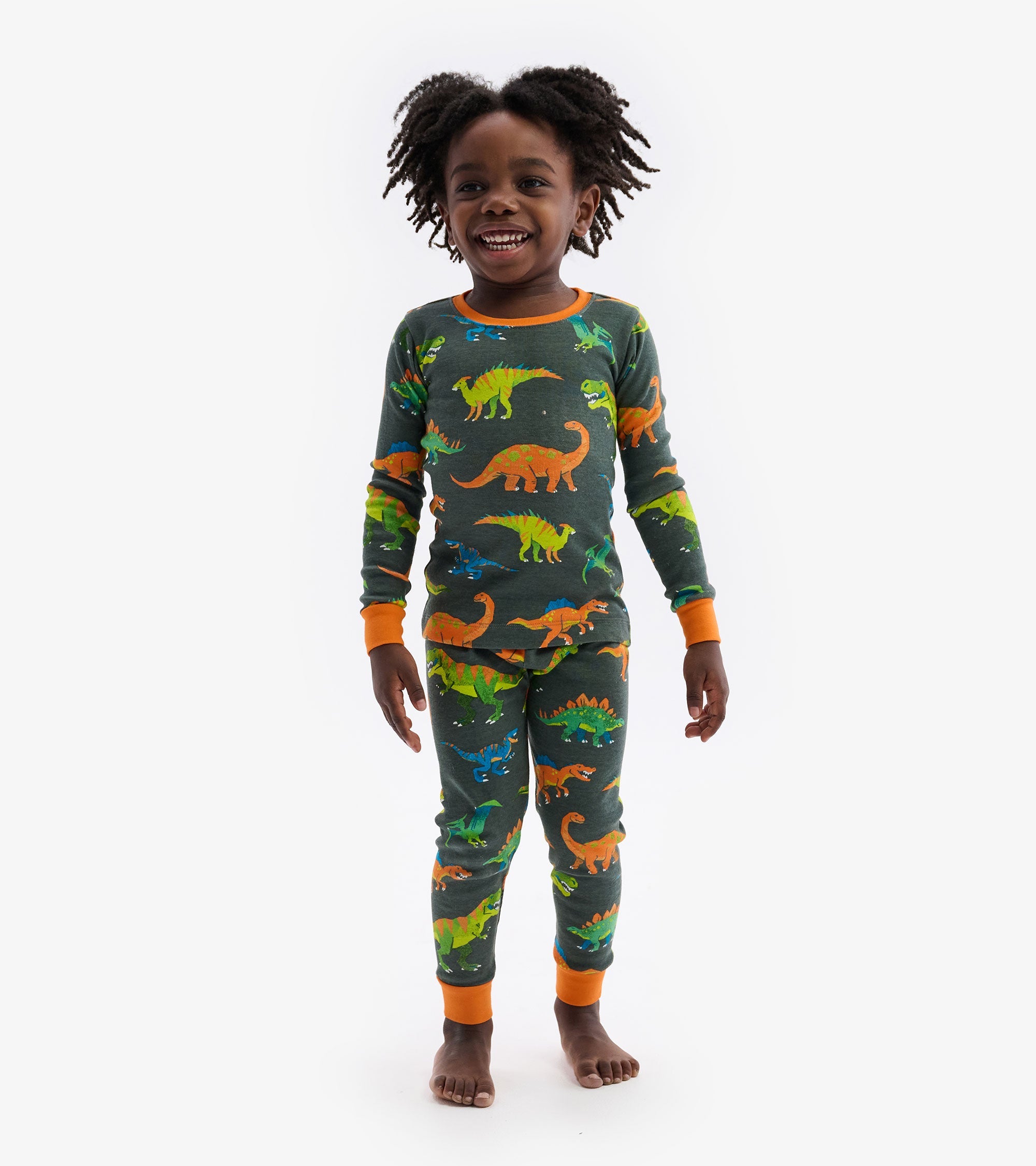 Colorblock Dino Pajama Set | Hatley
