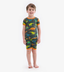 Colorblock Dino Short Pajama Set | Hatley US Boys