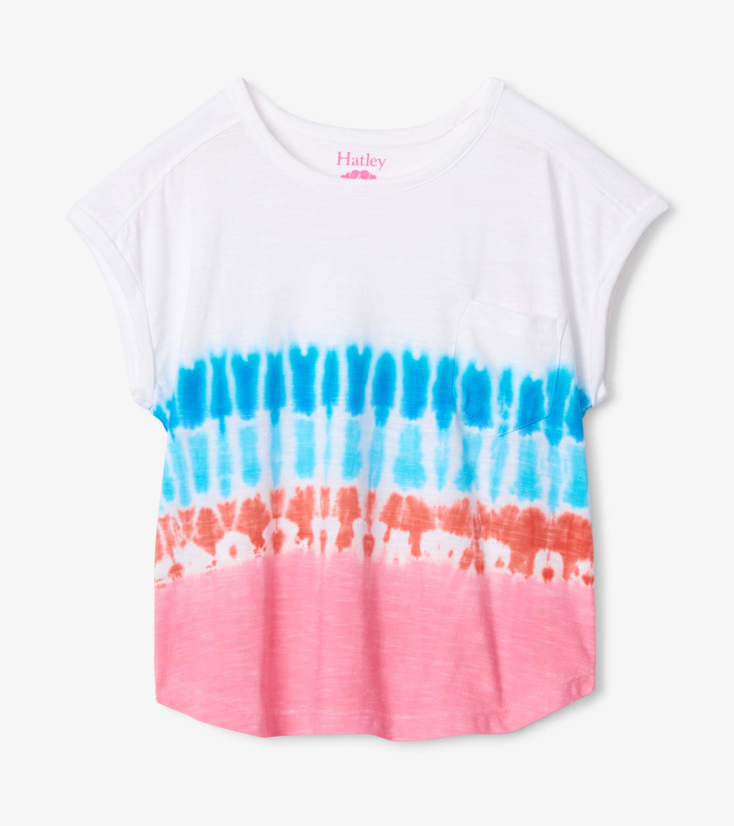 Rainbow Tie Dye Relaxed Tee | Hatley Sale Girls
