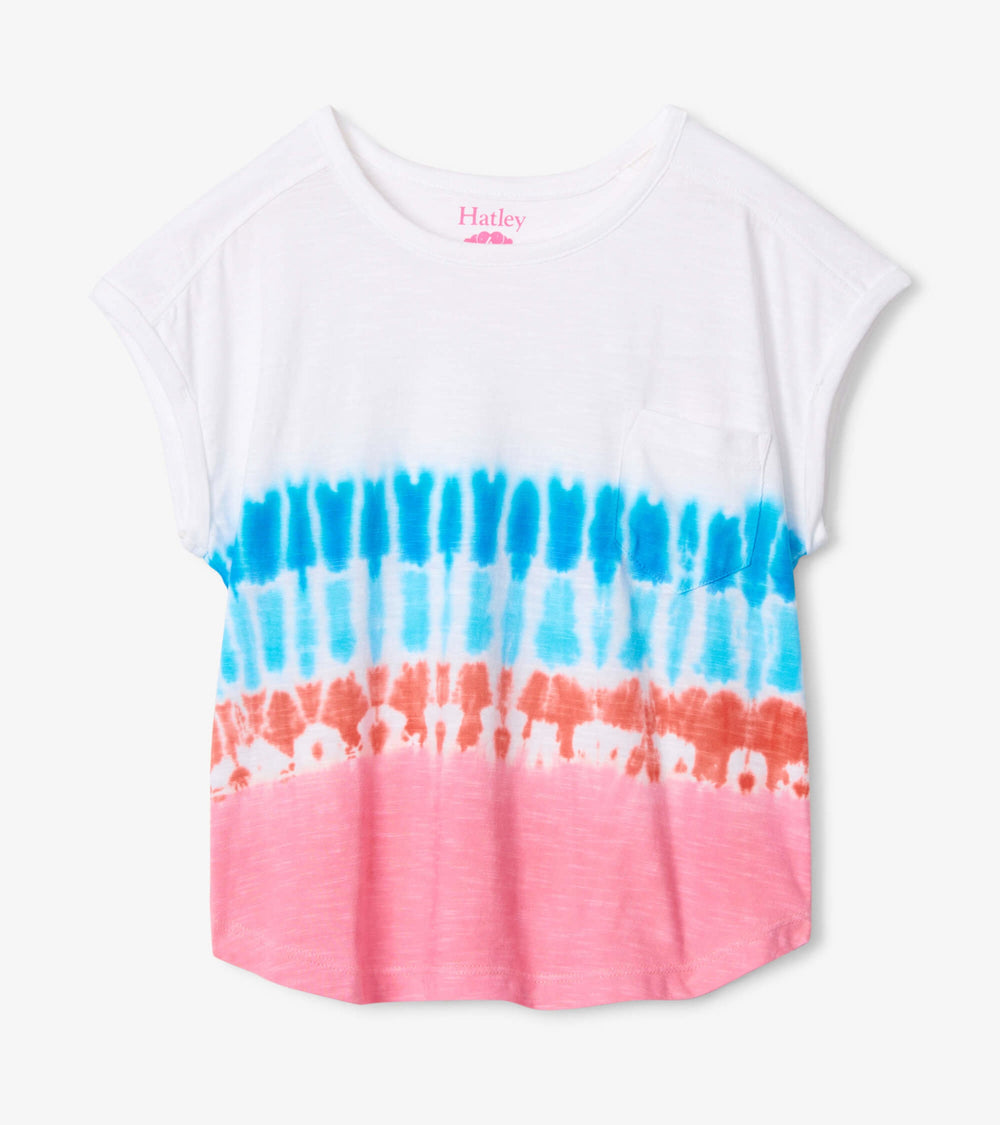 Rainbow Tie Dye Relaxed Tee | Hatley Sale Girls