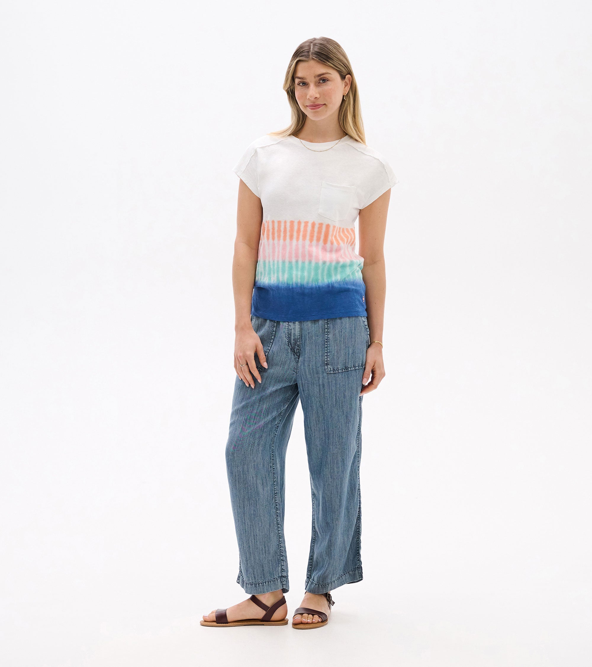 Slouchy Pocket Tee - Vintage Beach | Hatley
