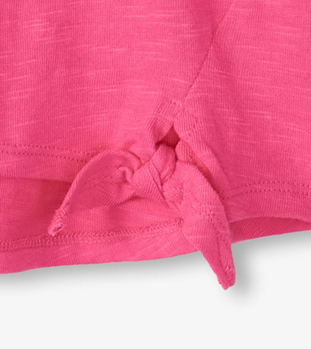 Girls Chiffon Heart Tie Front T-Shirt | Hatley