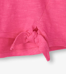 Girls Chiffon Heart Tie Front T-Shirt | Hatley