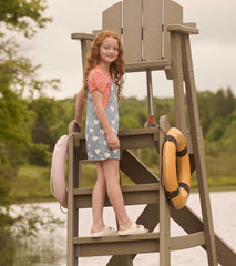 Girls Hearts Slouchy Overalls | Hatley