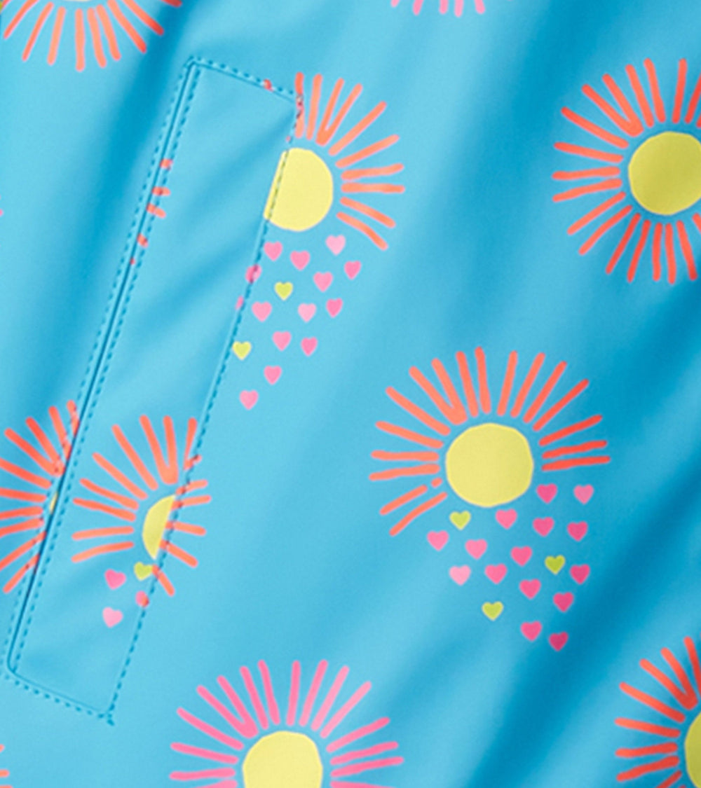 Girls Sunrays Zip-Up Rain Jacket | Hatley Outlet Girls