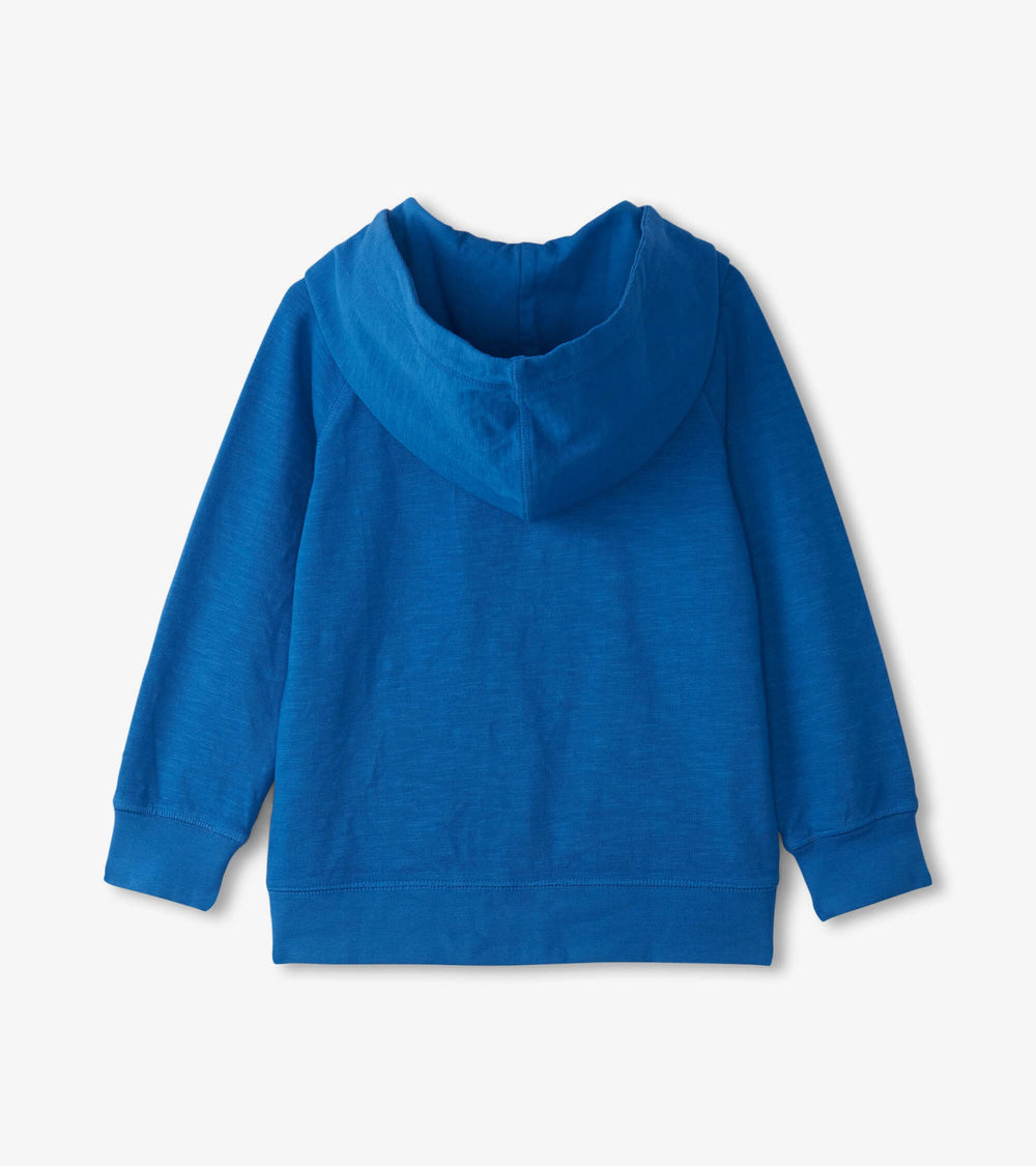 Boys Deep Blue Sky Zip-Up Hoodie | Hatley Boys