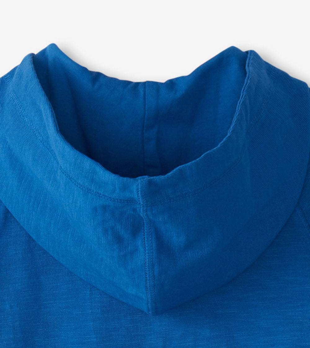 Boys Deep Blue Sky Zip-Up Hoodie | Hatley Boys