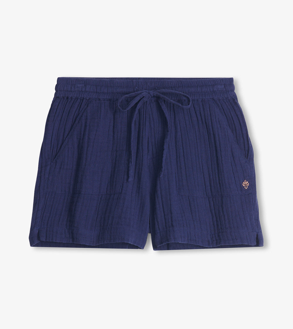 Everywhere Shorts - Navy Gauze | Hatley Outlet Women