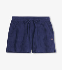 Everywhere Shorts - Navy Gauze | Hatley Outlet Women
