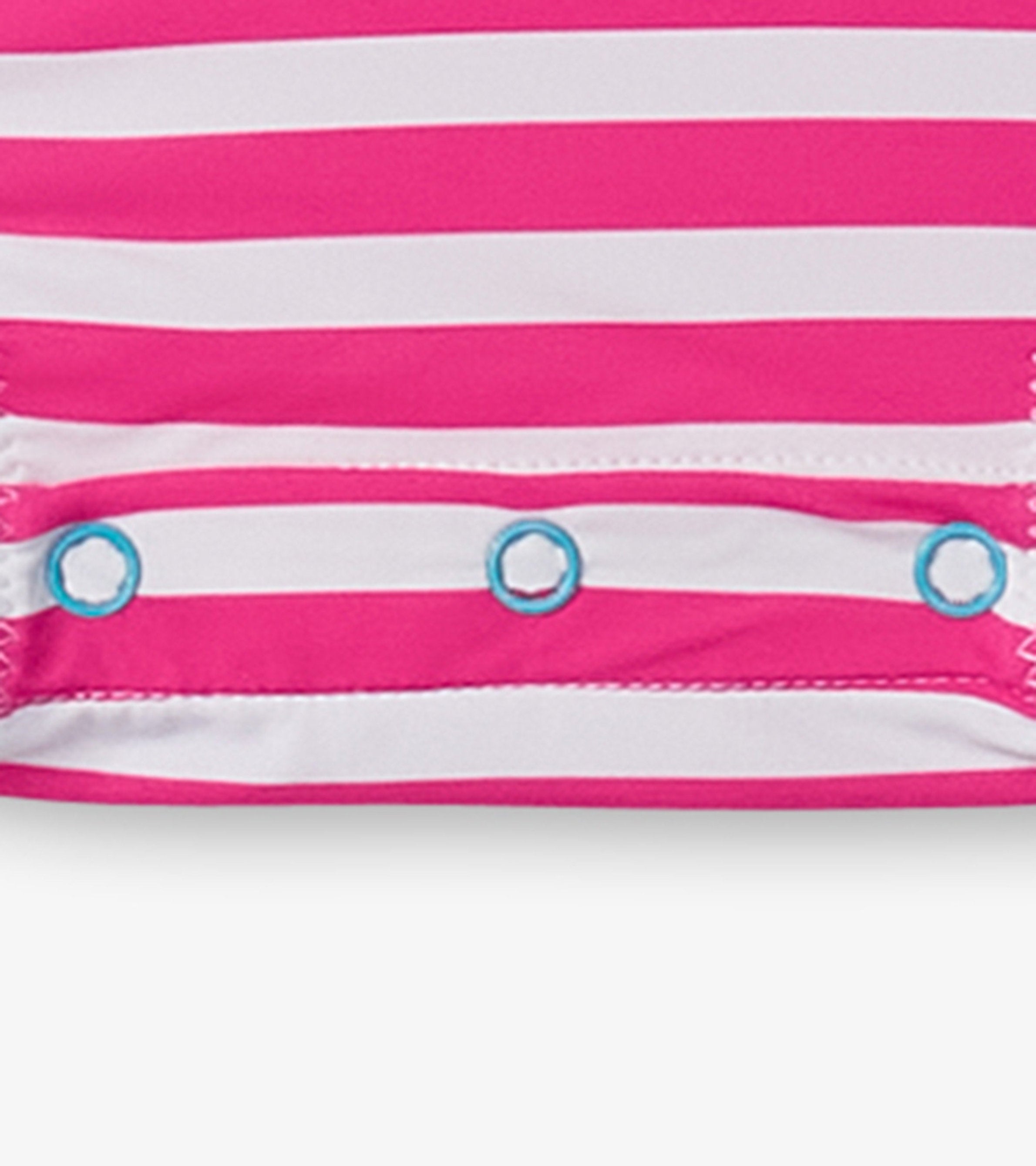 Baby Girls Candy Stripes Rashguard Swimsuit | Hatley Onsale Baby & Toddler