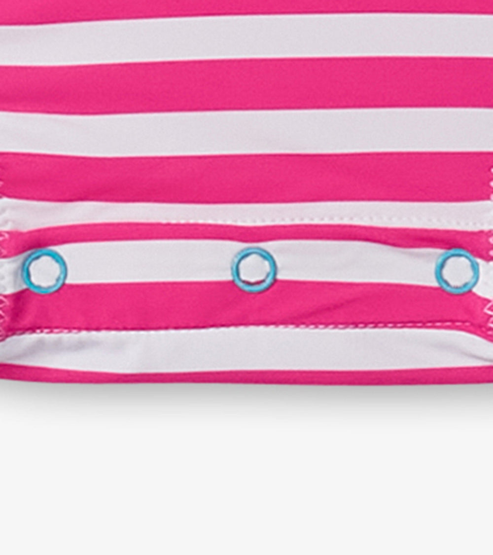 Baby Girls Candy Stripes Rashguard Swimsuit | Hatley Onsale Baby & Toddler