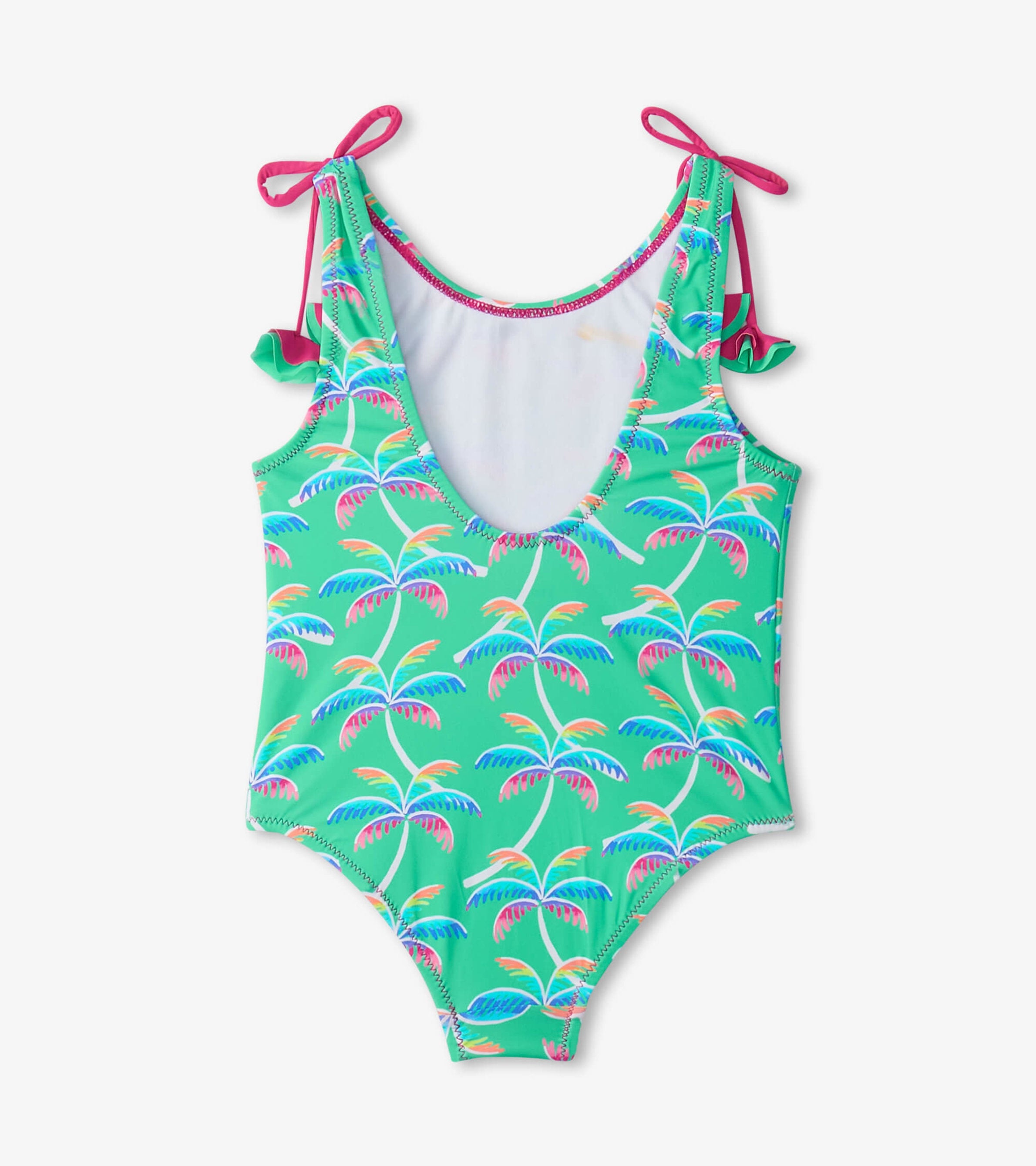 Girls Rainbow Palm Shoulder Shoulder Bow Swimsuit | Hatley Discount Girls