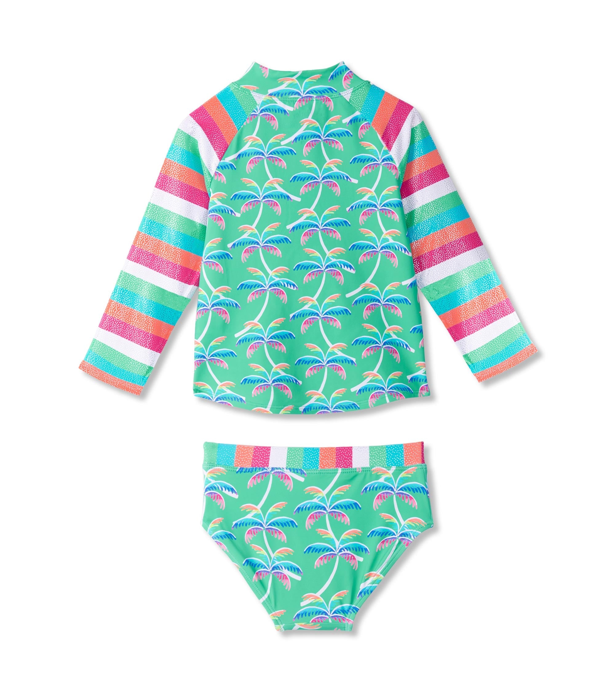 Girls Rainbow Palm Two-Piece Rashguard Set | Hatley Onsale Girls