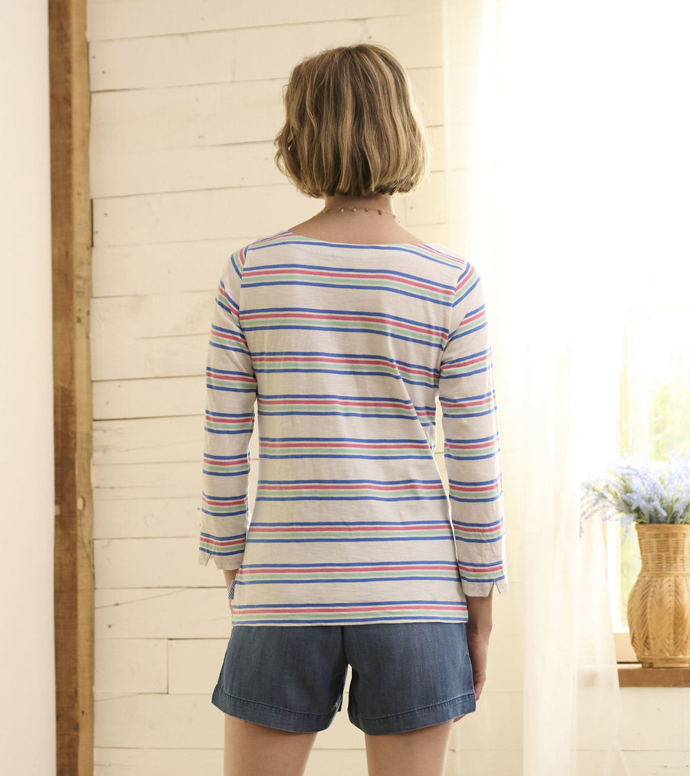 Button Breton - Seaside Stripes | Hatley US Women