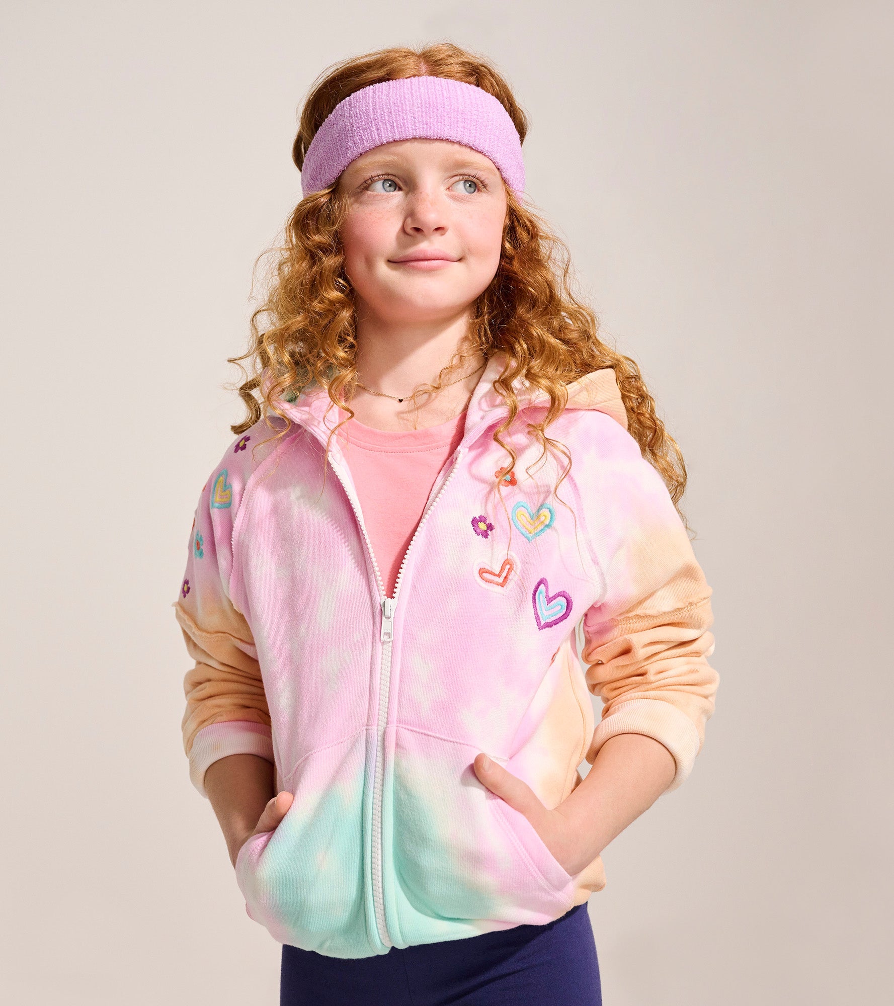 Girls Summer Waves Tie Dye Hoodie | Hatley Sale Girls