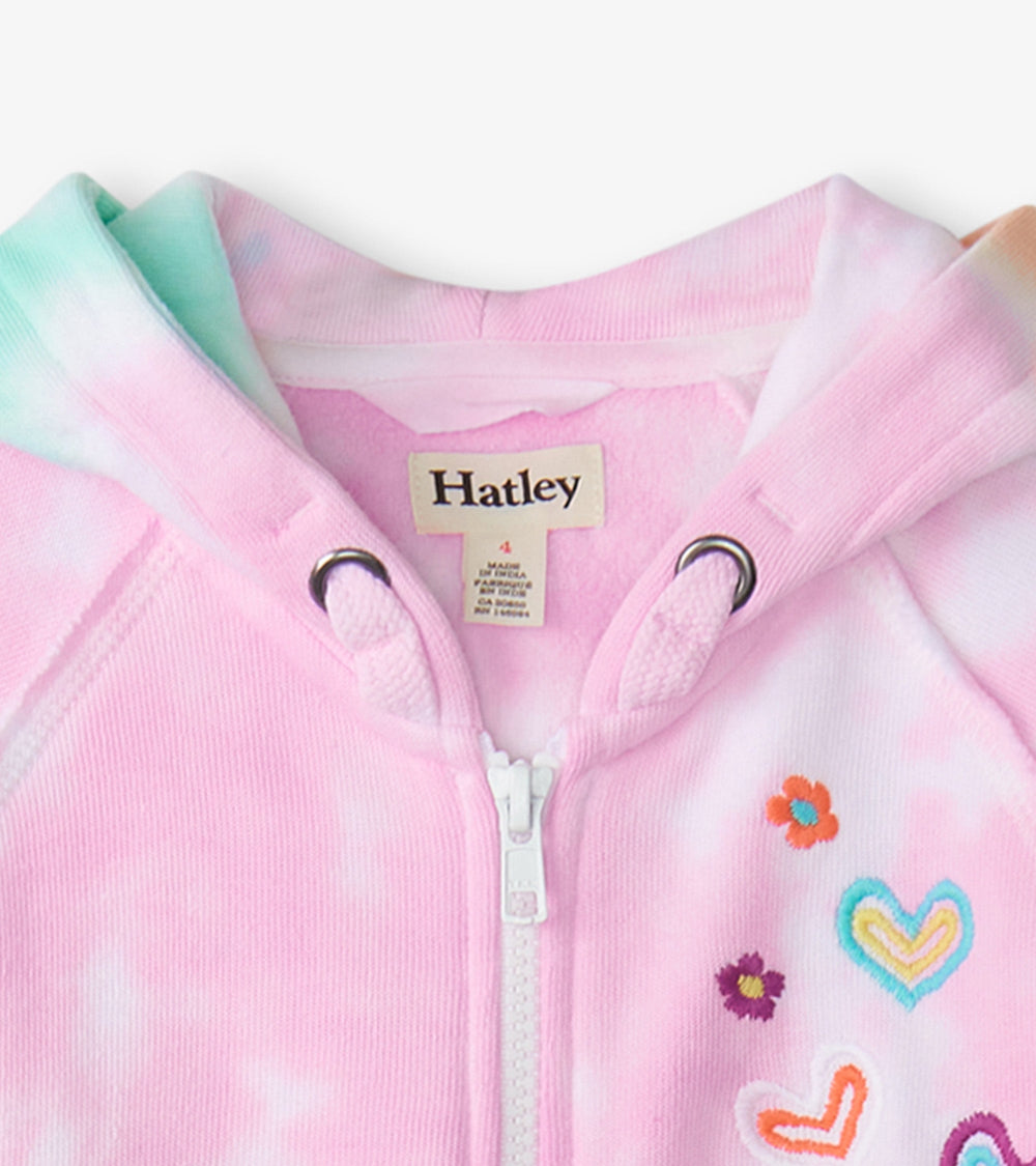Girls Summer Waves Tie Dye Hoodie | Hatley Sale Girls