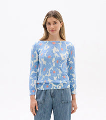 3/4 Sleeve Knit Breton - Textured Poppies | Hatley Onsale Women