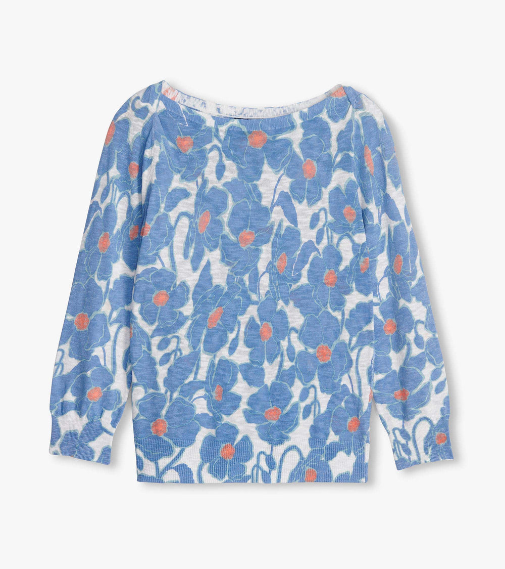 3/4 Sleeve Knit Breton - Textured Poppies | Hatley Onsale Women