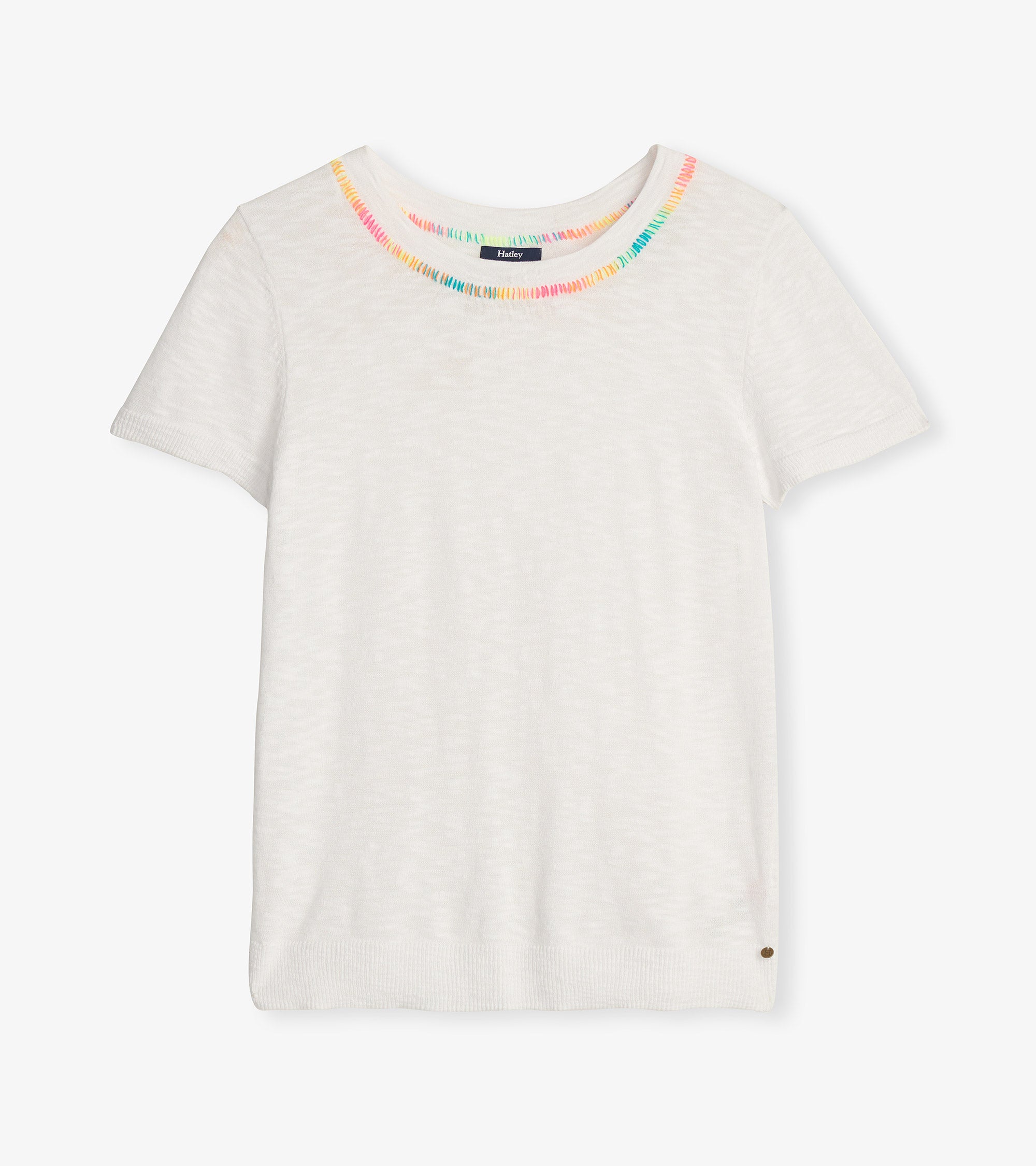 Simone Knit Tee - White | Hatley