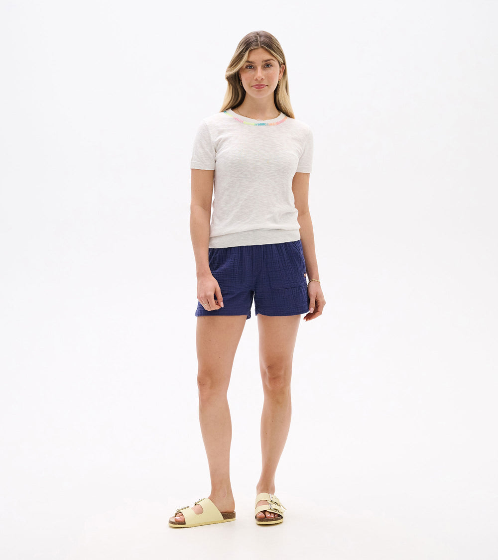 Simone Knit Tee - White | Hatley