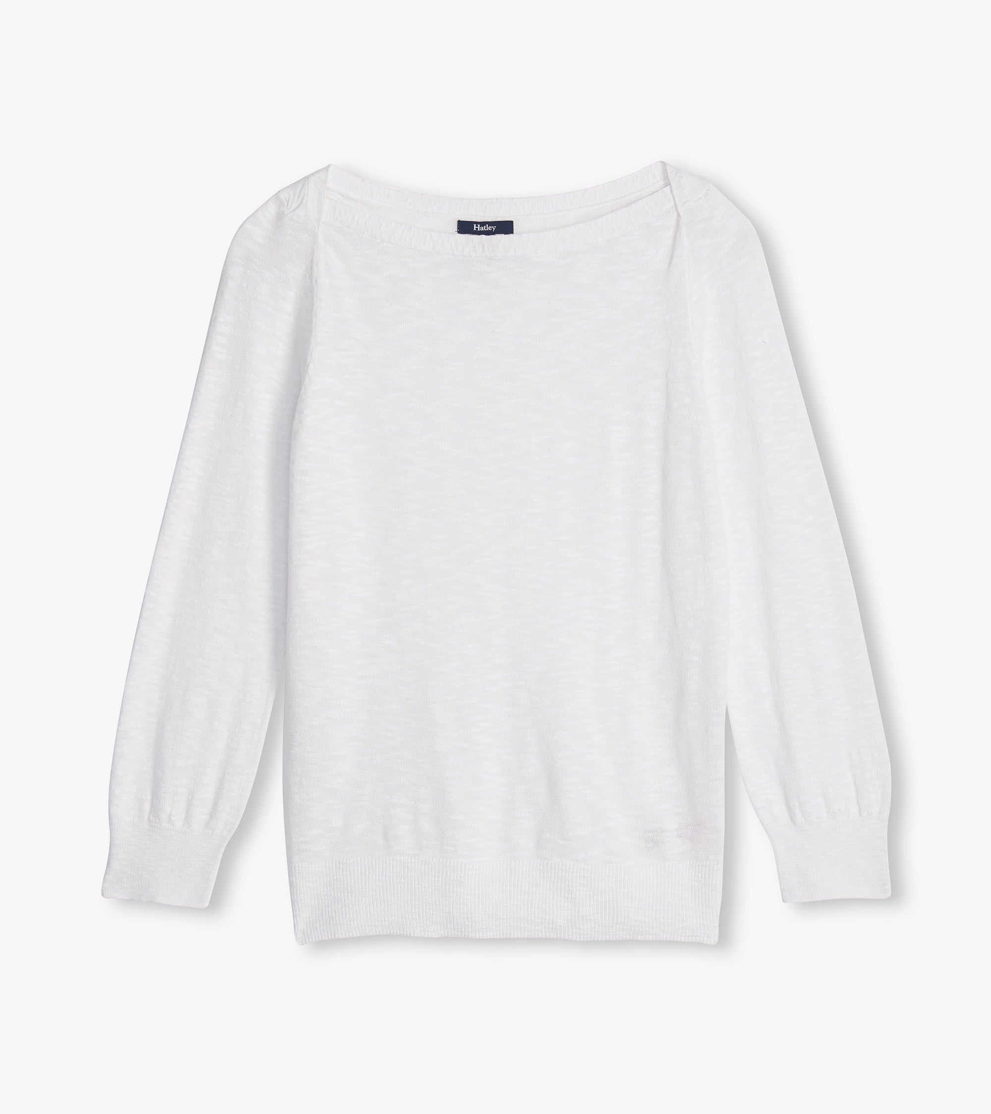3/4 Sleeve Knit Breton - White | Hatley Discount Women