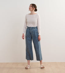 3/4 Sleeve Knit Breton - White | Hatley Discount Women
