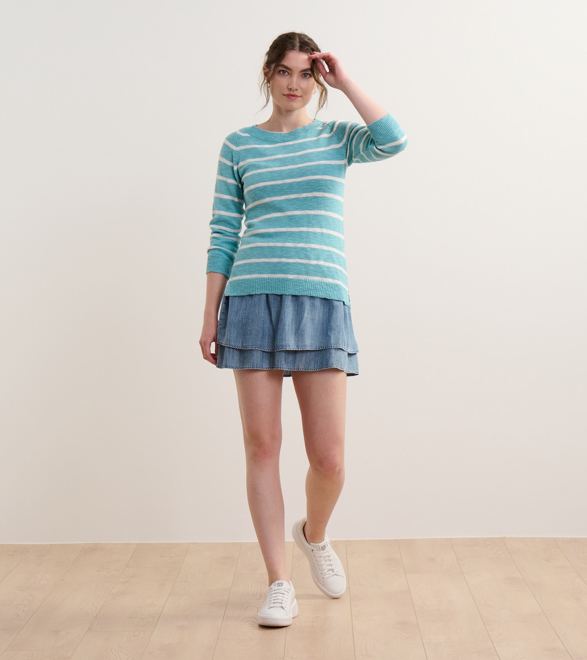 Mariner Sweater - Aruba Blue Stripes | Hatley For Women
