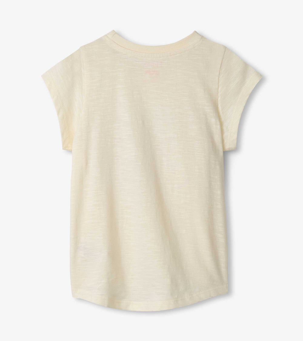 Girls Glowing Butterfly Tie Front T-Shirt | Hatley Outlet Girls