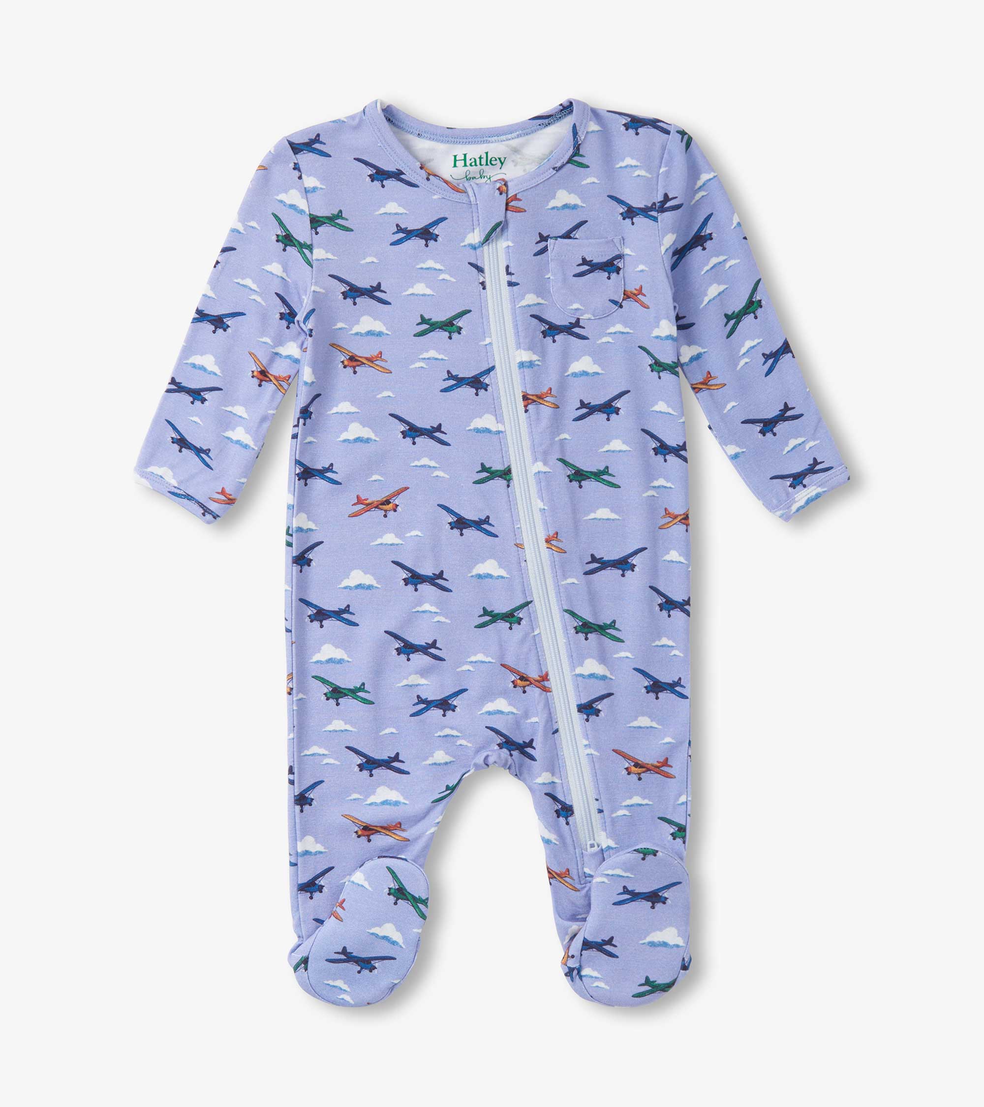 Baby Boys Airplanes Footed Sleeper | Hatley Onsale Baby & Toddler