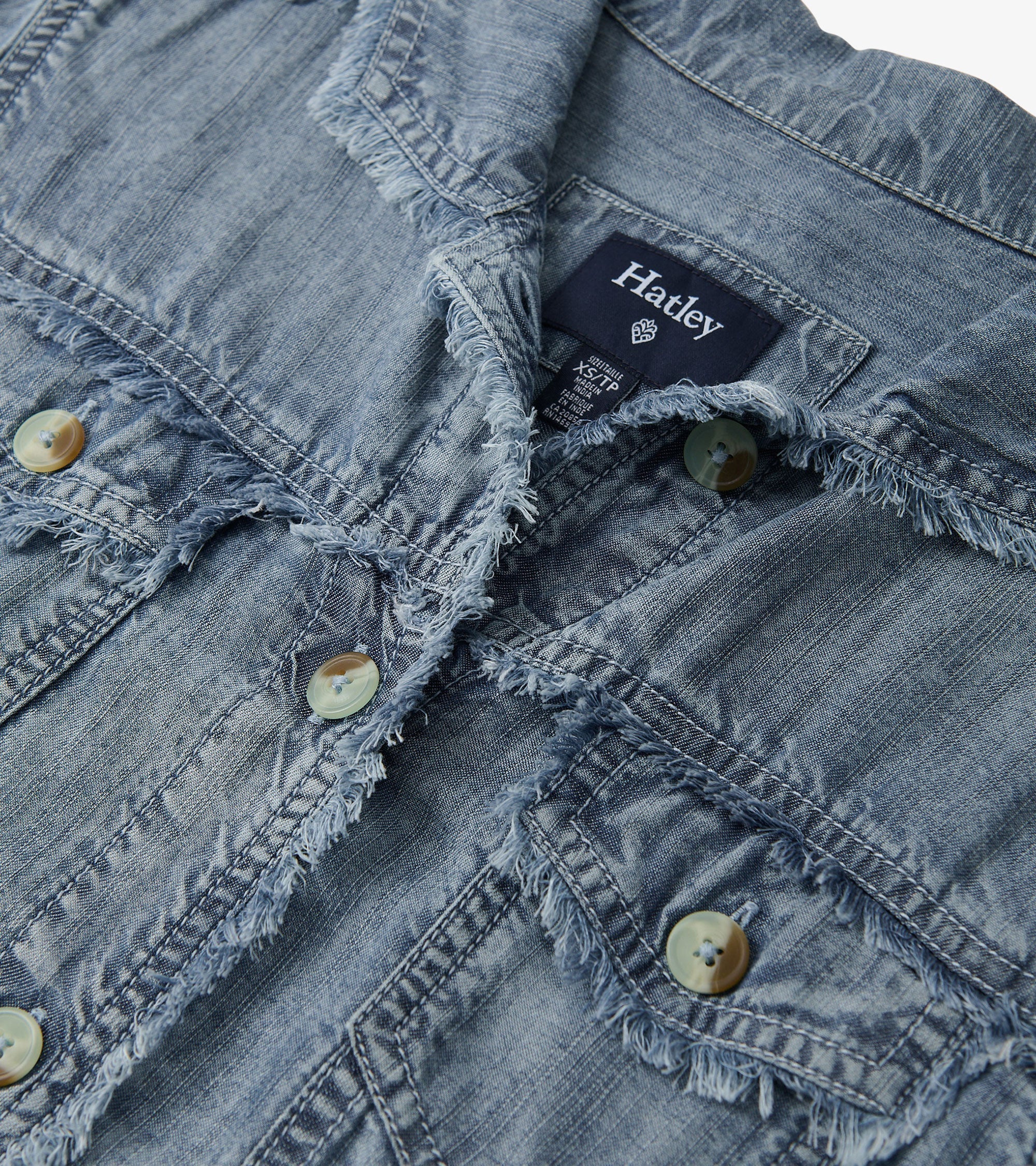 Tencel Jacket - Blue Acid Wash | Hatley Women