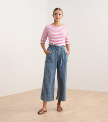 Tie Front Pants - Blue Acid Wash | Hatley Women