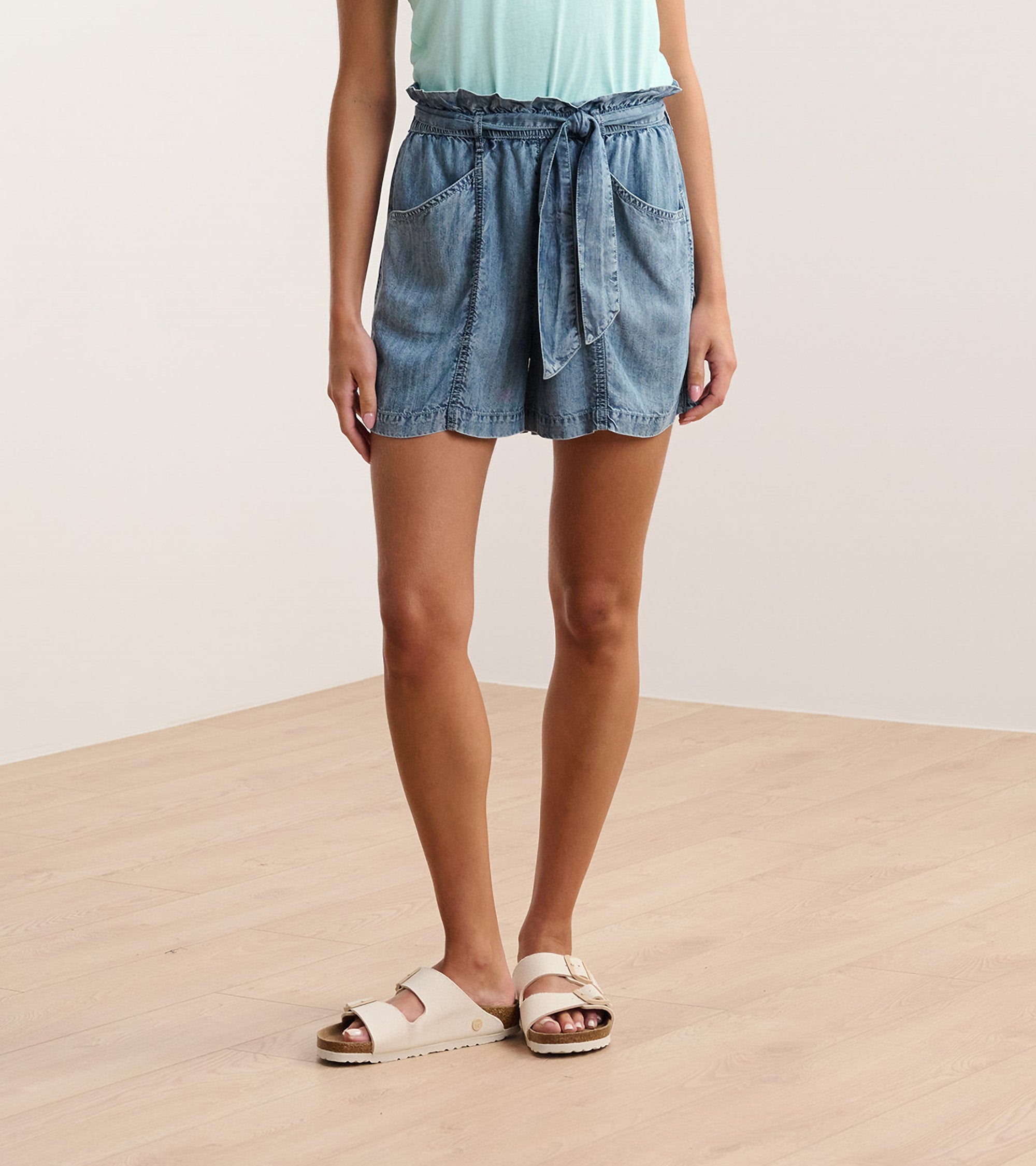 Cassie Shorts - Blue Acid Wash | Hatley