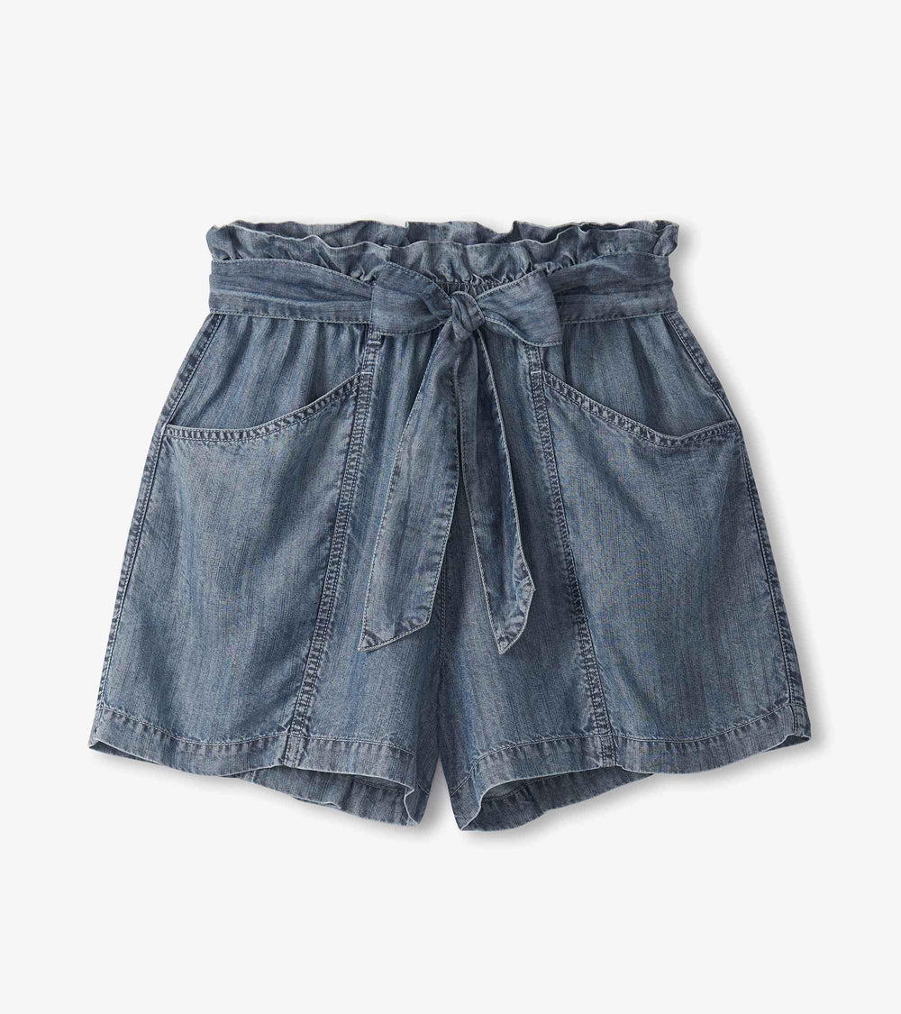 Cassie Shorts - Blue Acid Wash | Hatley