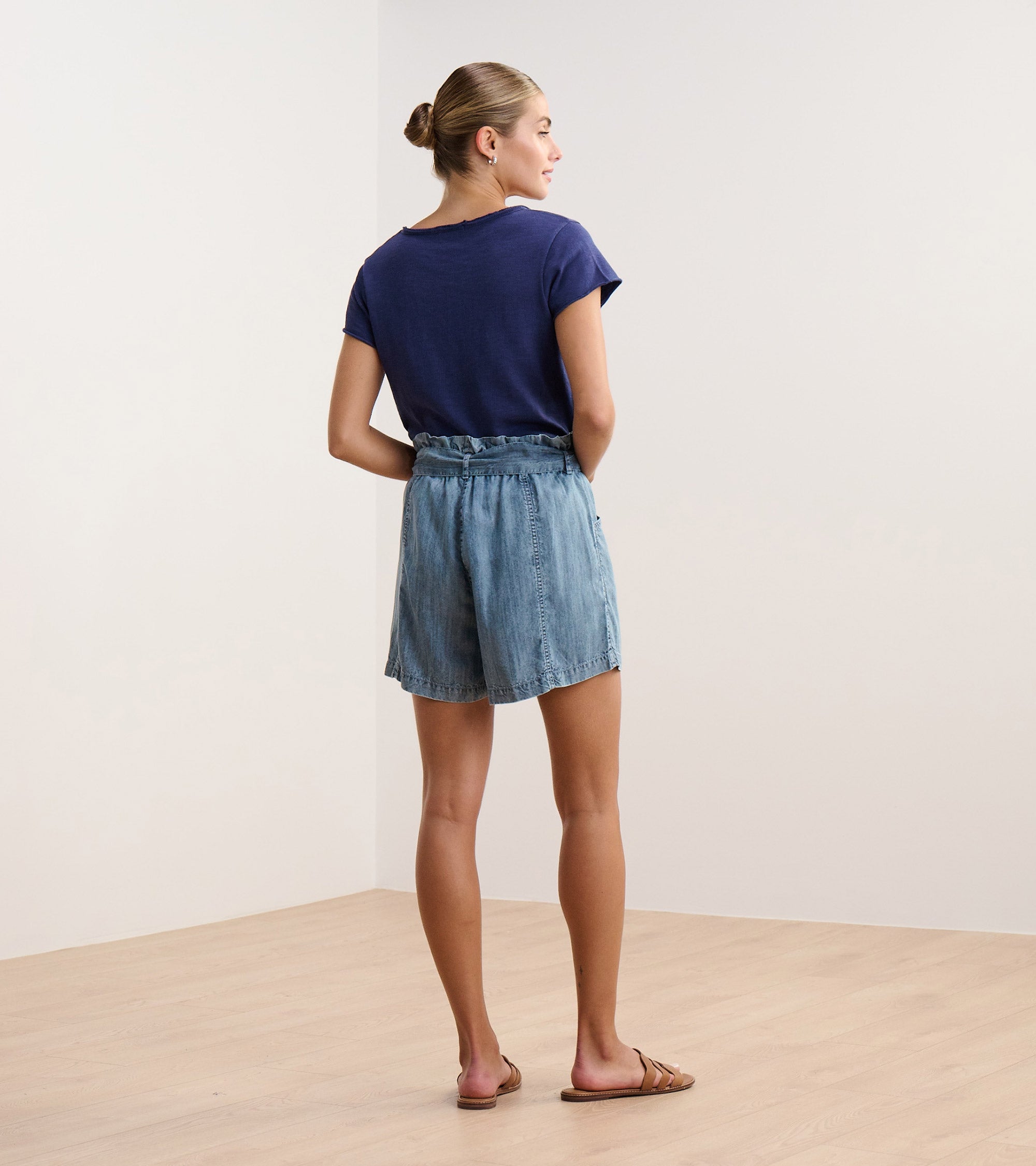 Cassie Shorts - Blue Acid Wash | Hatley