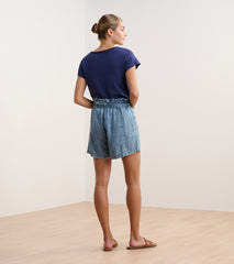 Cassie Shorts - Blue Acid Wash | Hatley