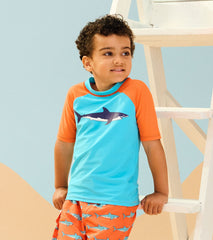 Boys Sharks Short Sleeve Rashguard | Hatley Outlet Boys