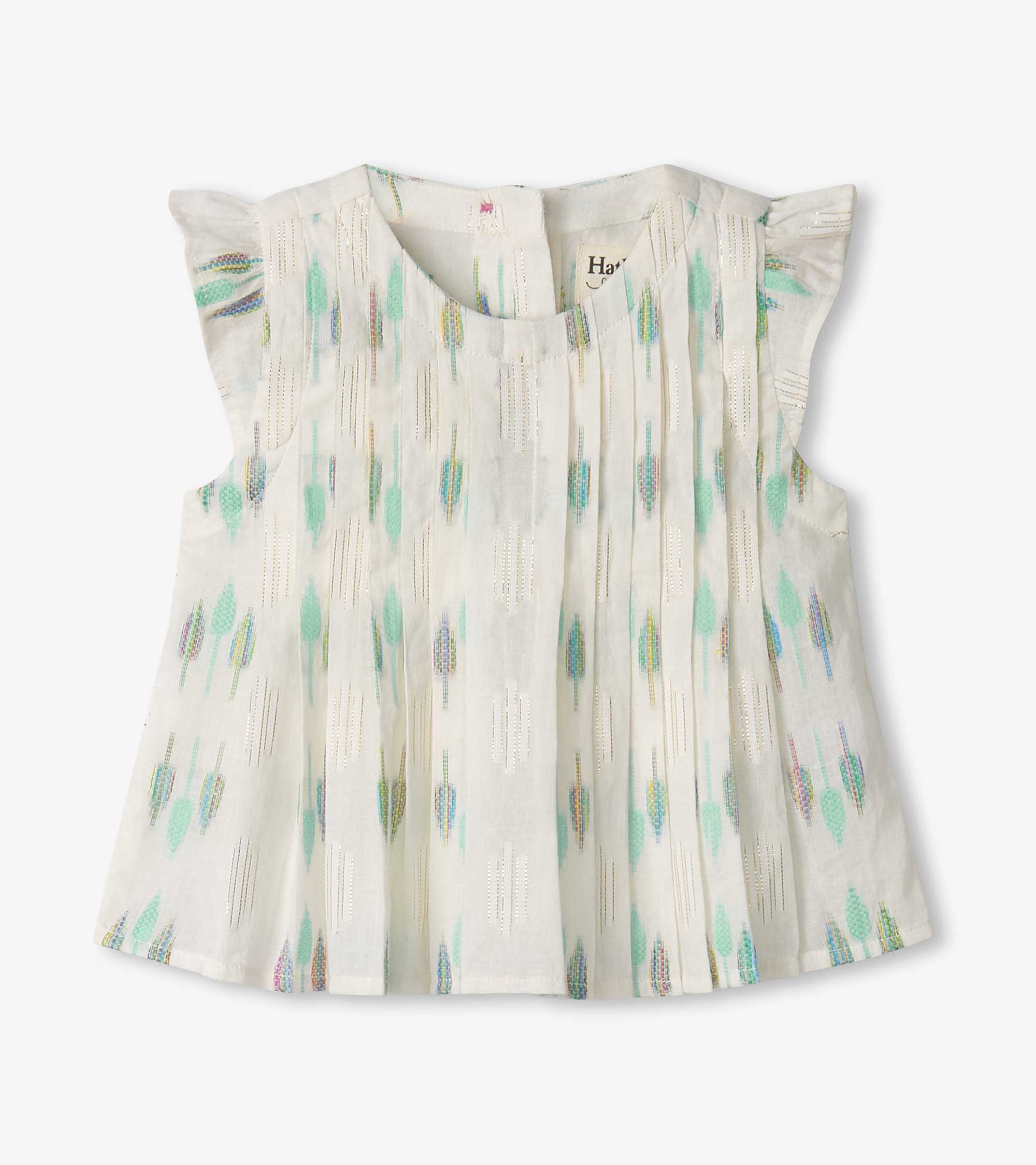 Baby & Toddler Girls Blue Feathers Pin Tuck Tup & Bloomer Set | Hatley Discount Baby & Toddler
