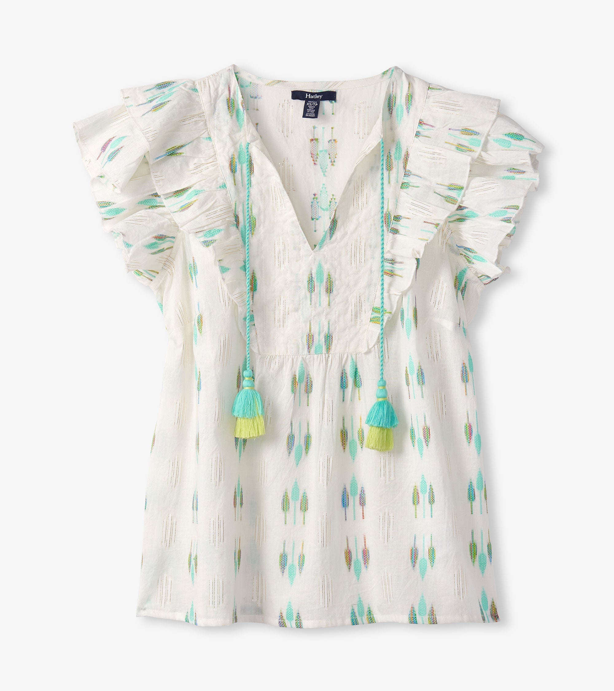 Alexa Popover - Blue Feather Ikat | Hatley For Women