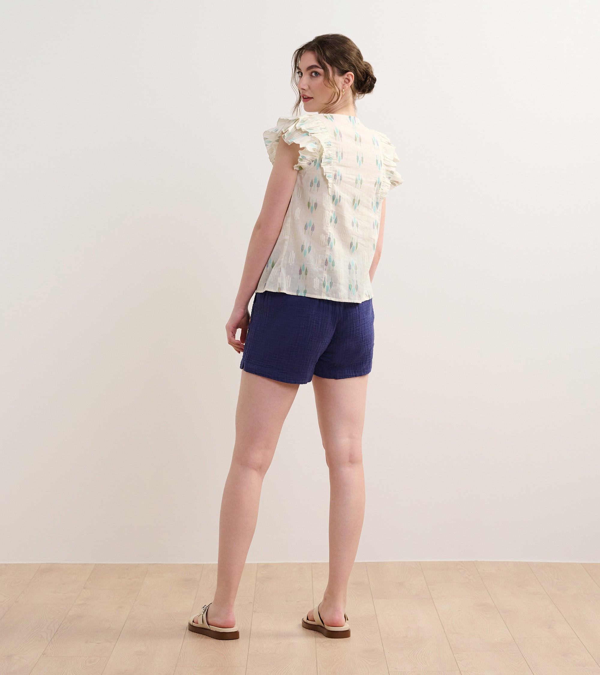Alexa Popover - Blue Feather Ikat | Hatley For Women