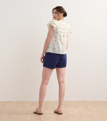 Alexa Popover - Blue Feather Ikat | Hatley For Women