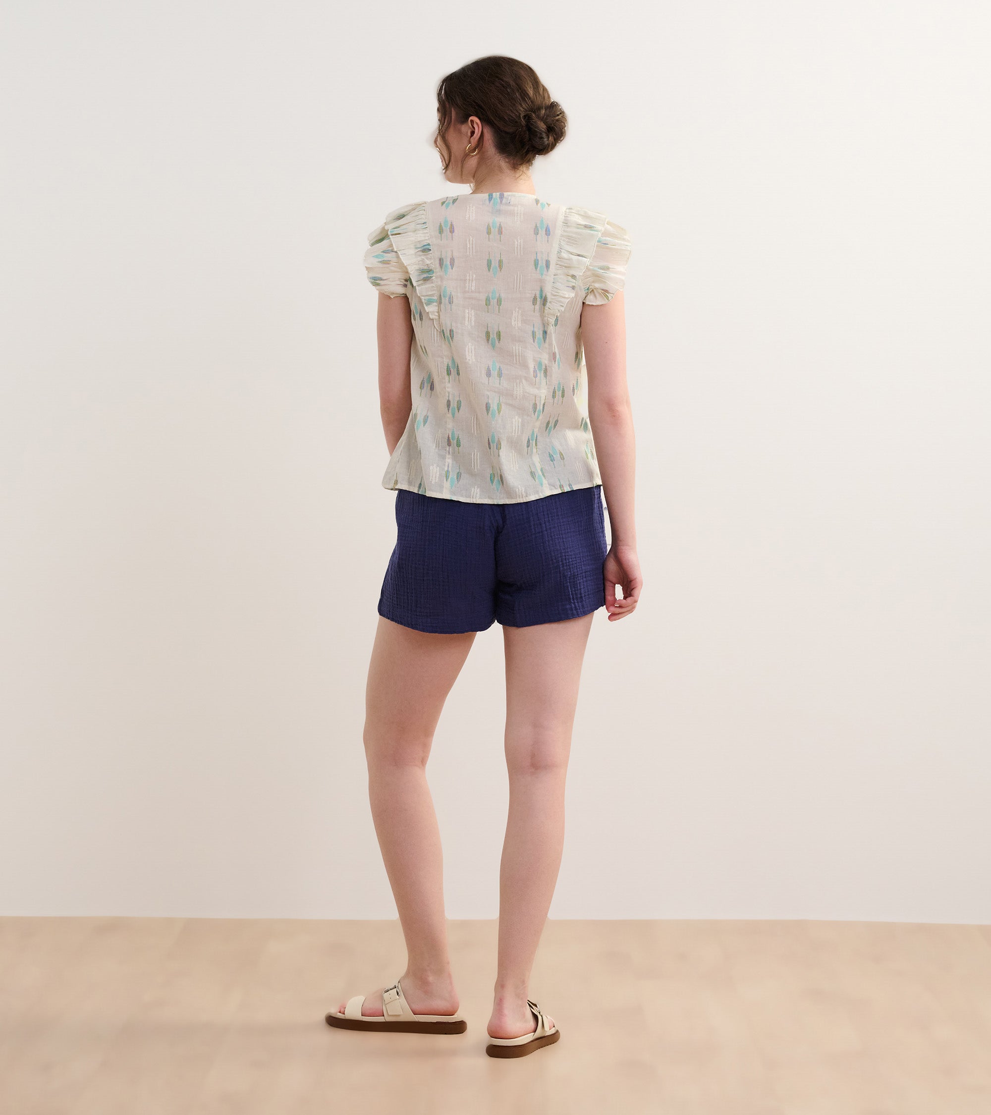 Alexa Popover - Blue Feather Ikat | Hatley For Women