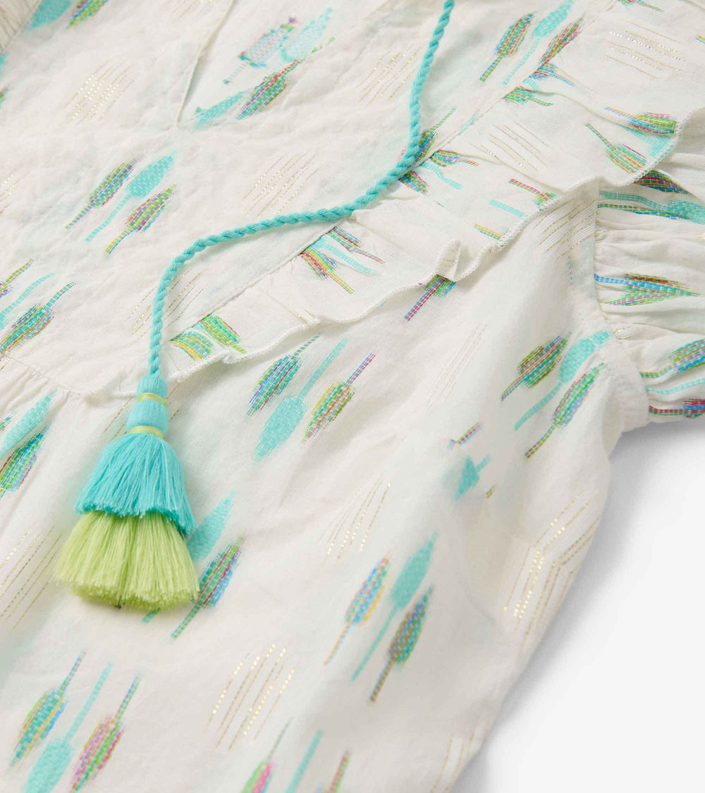 Alexa Popover - Blue Feather Ikat | Hatley For Women