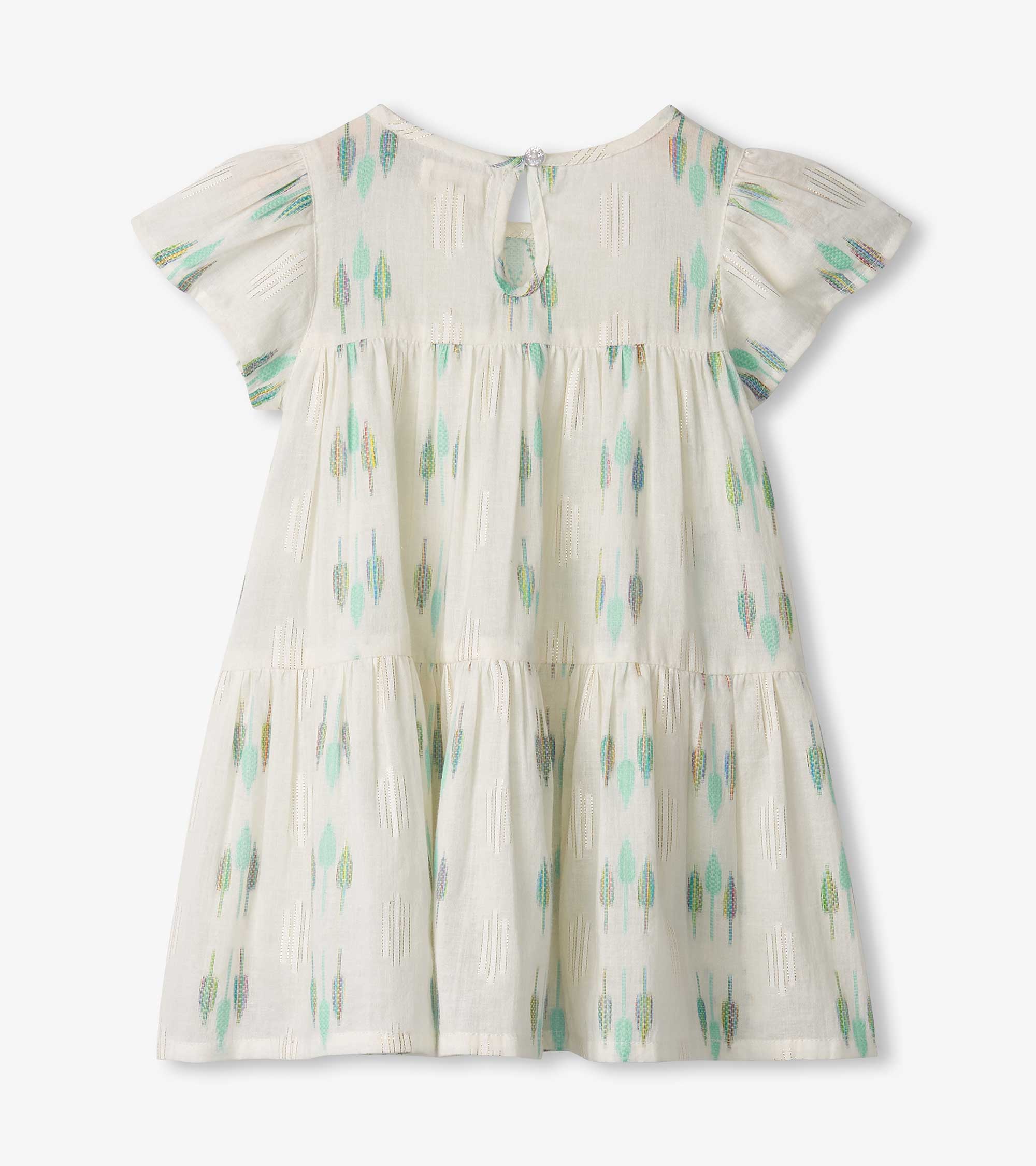 Baby & Toddler Girls Blue Feathers Woven Puff Dress | Hatley Onsale Baby & Toddler