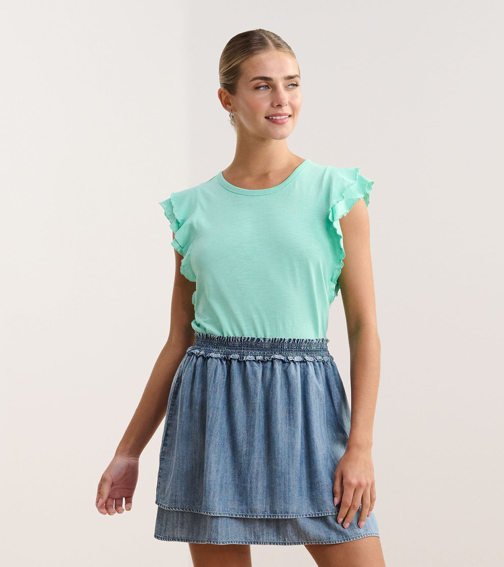 Layered Sleeve Tank - Turquoise | Hatley Sale Women