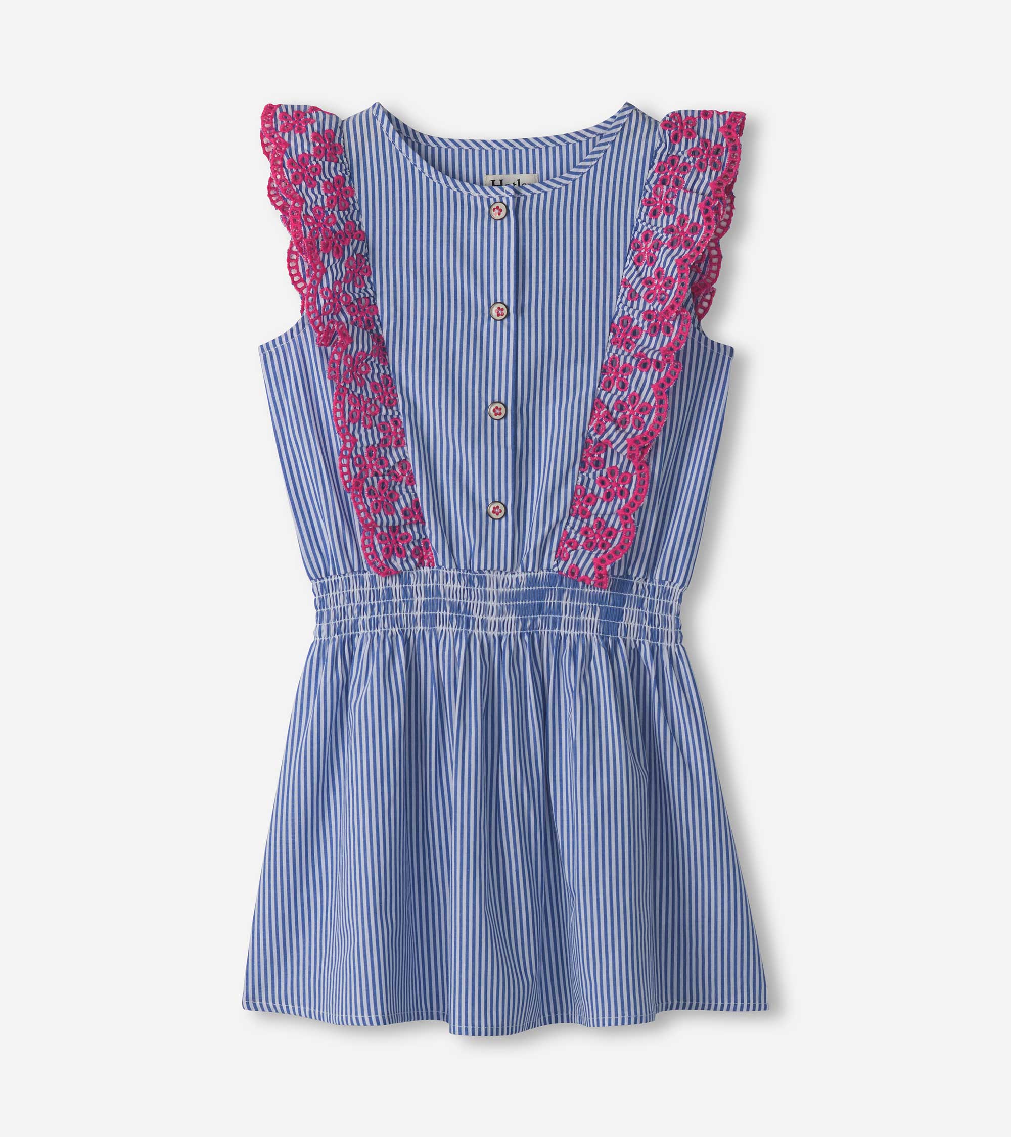 Girls Pinstripe Ruffle Dress | Hatley Outlet Girls