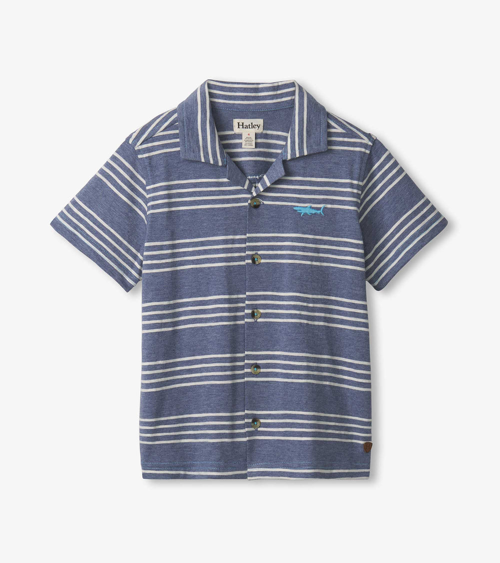 Boys Striped Nautical Jersey Button Down | Hatley Sale Boys