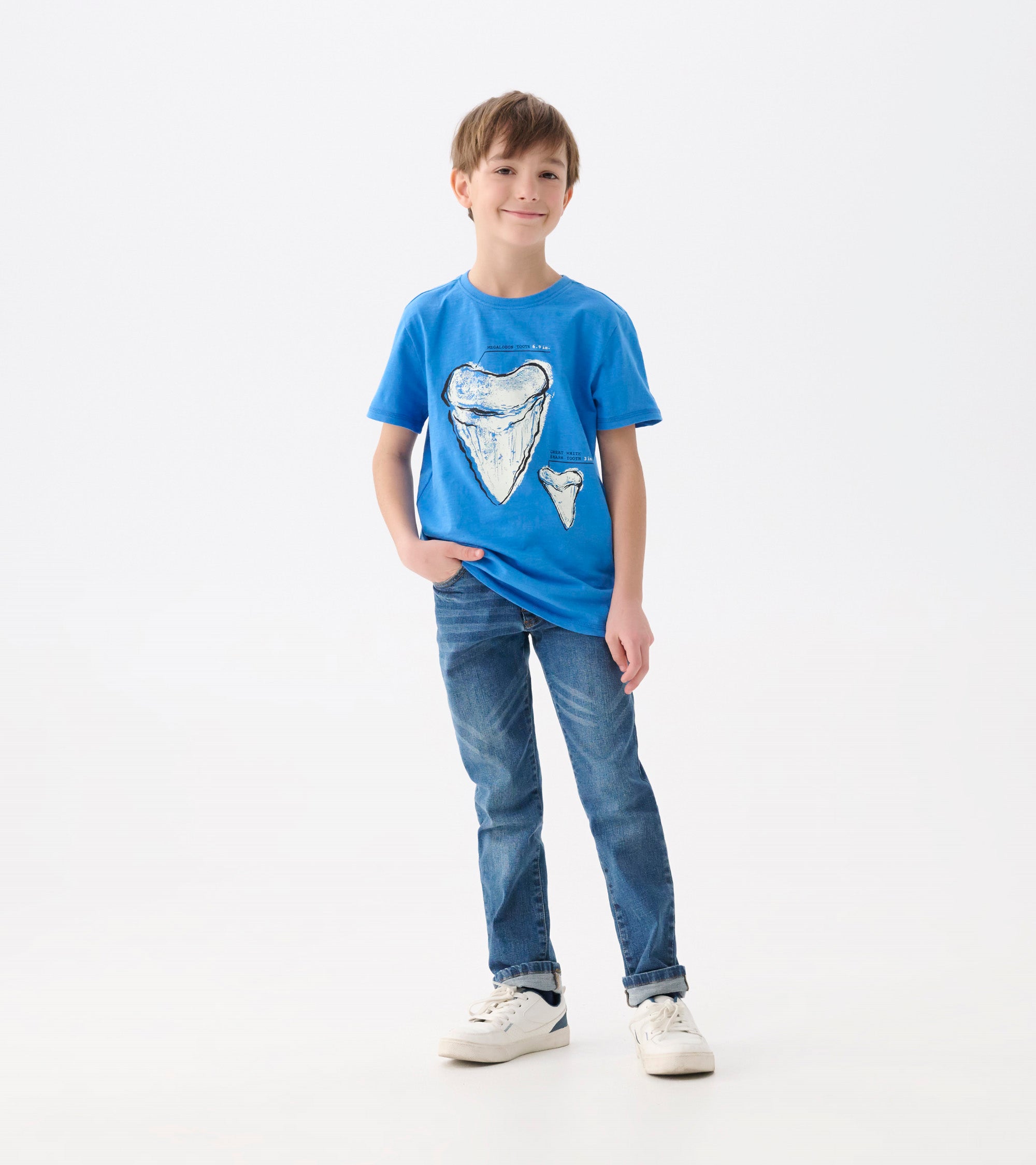 Boys Shark Tooth Glow in the Dark Graphic Tee | Hatley US Boys